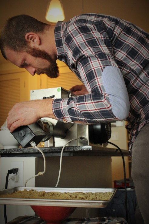 Batch 152 of extruded pasta. (Ok maybe I'm exaggerating but still lots of pasta.)